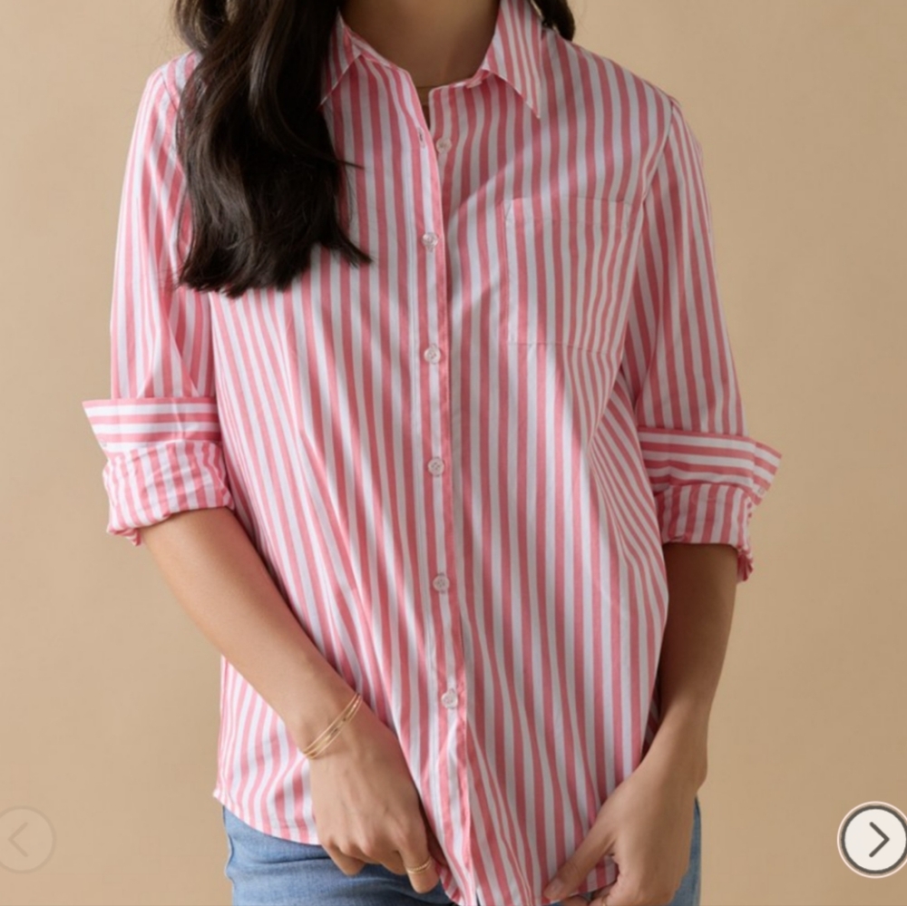 Francesca's Mi Ami Lorna Button Down Top. Size M - Picture 4 of 15